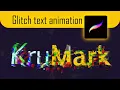 Glitch Text Animation in Procreate for iPad Tutorial