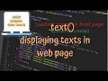jQuery Tutorials - displaying text contents in html page