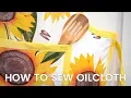 How To Sew Oilcloth Working with This RETRO Fabric