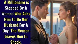 WOMAN BEGS MILLIONAIRE TO BE HER HUSBAND FOR A DAY. THE REASON LEAVES HIM IN SHOCK