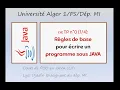 TP n 0 Regles de base pour ecrire un programme sous JAVA