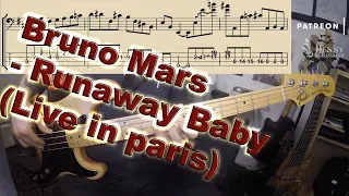 Download Bruno Mars - Runaway Baby [LIVE LIFT] - with notation and tabs MP3