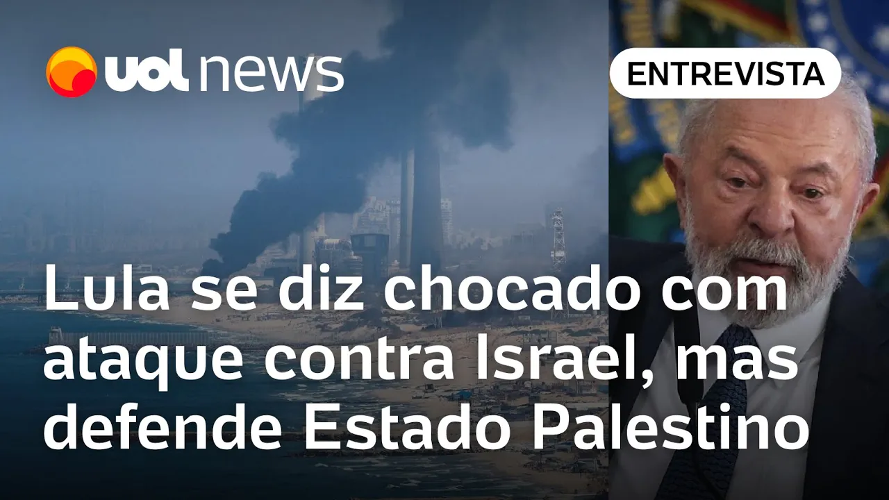 Israel x Hamas: Lula repudia ataques e defende existência de Palestina 'economicamente viável'