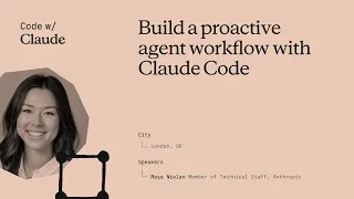 Build a proactive agent workflow with Claude Code