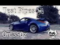 350Z Z1 Motorsports test pipes installation before and after revs