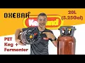 PET 20L Oxebar Mono Oxygen Barrier Fermenter Kegs - Great way to get into Home Brew Keg System