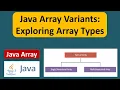 Java Array Variants Exploring Array Types Java Tutorial