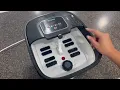 HOSPAN Collapsible Foot Spa with Heat Bubble Red Light and Temperature Control Review
