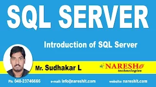 Introduction of SQL Server SQL Server Tutorial