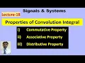 Properties of Convolution integral