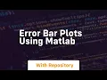 error bar plots using matlab