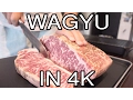 Cooking 9 Marble Score Wagyu Sirloin Steak in 4K
