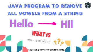 Java Program to Remove All Vowels from a String Java Interview Questions and Answers