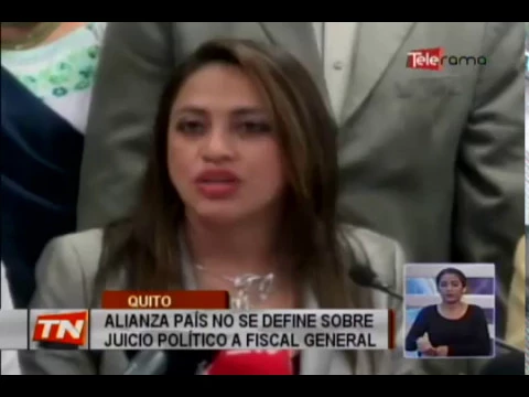 Alianza País no se define sobre juicio político a Fiscal General