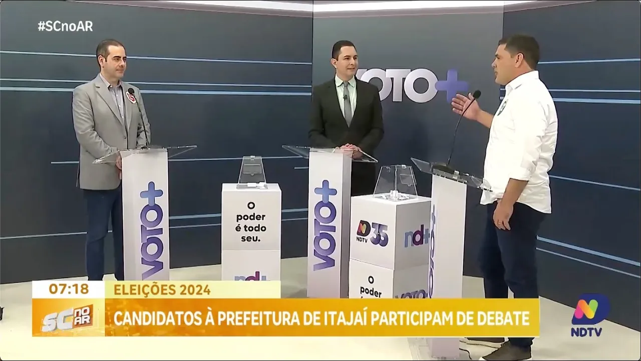 Candidatos à prefeitura de Itajaí participam de debate do Grupo ND