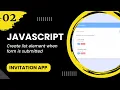 JavaScript - Create list element when form is submitted