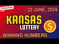Kansas Midday Lottery Results For - 12 Jun 2024