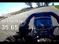 Running my fastest time with a new Alfano 6 lap timer!