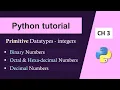 Python Basics For Beginners Python Integer Datatype Integer Datatype in Python