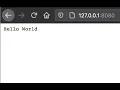 Hello World HTTP Example in