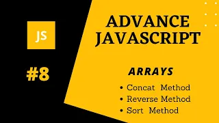 08 javascript arrays sort reverse and concat methods in Hindi