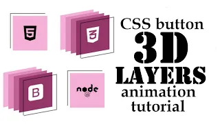 CSS 3D Button Animation Tutorial - Layered Effect With CSS3 Transforms