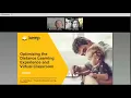 Optimizing the Distance Learning Experience and Virtual Classroom