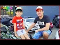 Download Lagu Jason Buys New Kids Cars at the Car Store, Funny Video by FunToysMedia