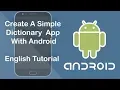 Simple Dictionary App - How to Read Words From File and Store In Database Show in LitsView