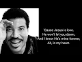 Jesus is Love - Commodores (lyrics)