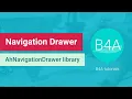 B4A tutorial AH Navigation Drawer menu