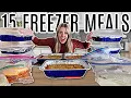 15 Make Ahead Freezer Meals in 2 Hours