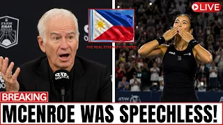 BOMBSHELL John McEnroe Stunned as Alex Eala s Fans Make History They Drop Everything to Watch Her