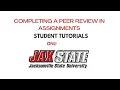 Completing a Peer Review