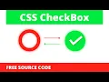 CSS Custom Animated Checkbox No Image - How To Make CSS Switch Toggle Custom Checkbox