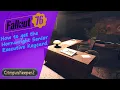 Fallout 76 - How to get the Hornwright Senior Executive Keycard