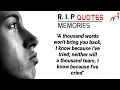 R I P Quotes Rest In Peace Memories
