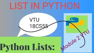 lIST IN PYTHON 18CS55 VTU MODULE 2