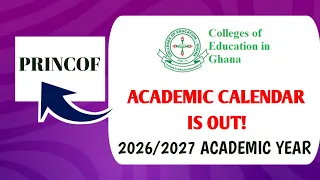 Academic Calendar for Colleges of Education Academic Year Levels 100 to 400