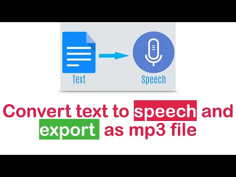 Download MP3 How to convert and download text to audio as mp3 free