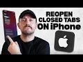How to Reopen a Closed Tab on iPhone Safari Tutorial for Beginners