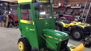 JD 314 Snow Cab Enclosure fabrication Part 2 Installation