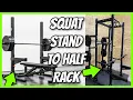 How To Convert a Squat Stand into a Power Rack short ceiling