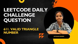 Leetcode 611 Valid Triangle Number Java two pointer