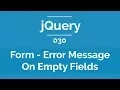 Arabic jQuery Practical Course - Form