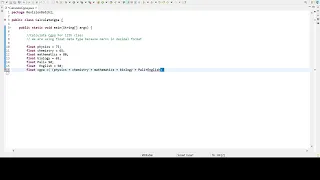 Java Program How To Calculate CGPA Of Six Subject 75