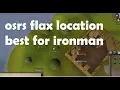 Osrs flax field location ironman