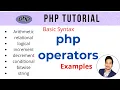 operators in php php operators php tutorial for beginners full in hindi