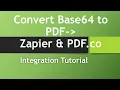 How to Convert Base64 to PDF using PDF co and Zapier