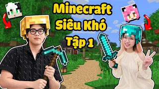 MỀU MINECRAFT 100 NGÀY SIÊU KHÓ TẬP1 | MỀU XÂY DỰNG CĂN NHÀ AN TOÀN CHỐNG LẠI ZOMBIE TRONG MINECRAFT